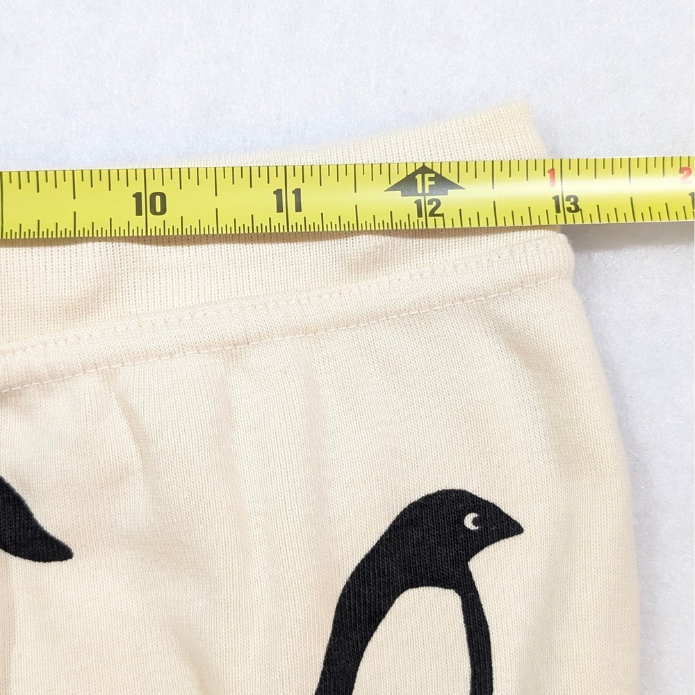 Hanna Andersson Pajamas Size S Organic Cotton Butter Yellow Penguin Sustainable - Picture 8 of 11